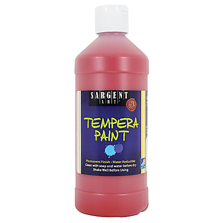 Sargent Art® Tempera Paint, 16 Oz., Red