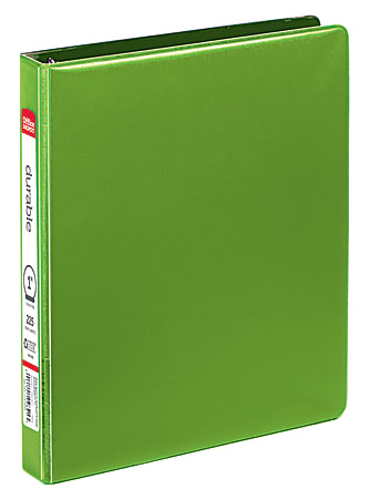 Office Depot® Brand Nonstick 3-Ring Binder, 1" Round Rings, 64% Recycled, Green