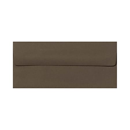 LUX #10 Envelopes, Peel & Press Closure, Chocolate Brown, Pack Of 250