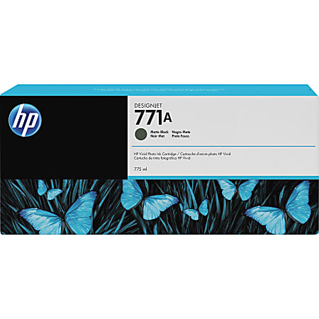 HP 771A Matte Black Ink Cartridge, B6Y15A