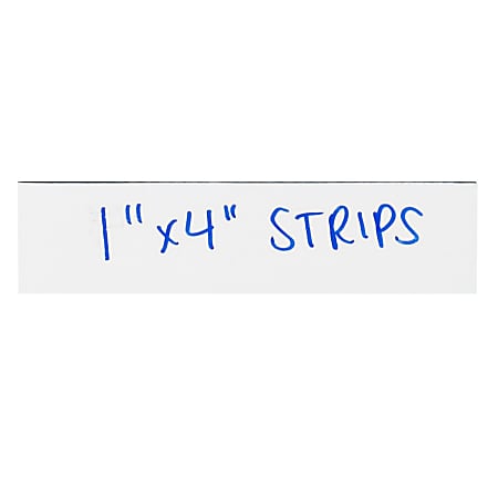 Partners Brand White Warehouse Labels LH172 Magnetic Strips 1 x 4 Case ...