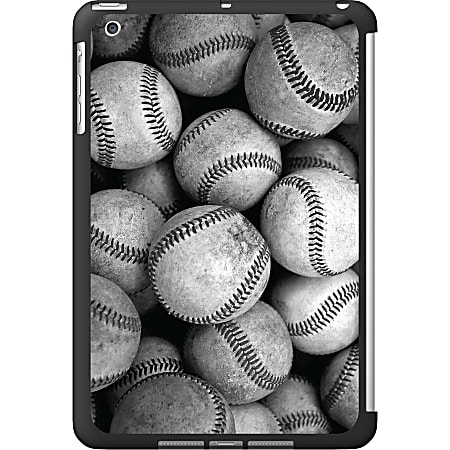 OTM iPad Mini Black Matte Case Rugged Collection, Baseball - For Apple iPad mini Tablet - Baseball - Black - Matte