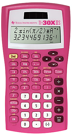 Texas Instruments® TI-30X IIS Solar Scientific Calculator, Pink