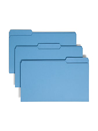 Smead® Color File Folders, Legal Size, 1/3 Cut,