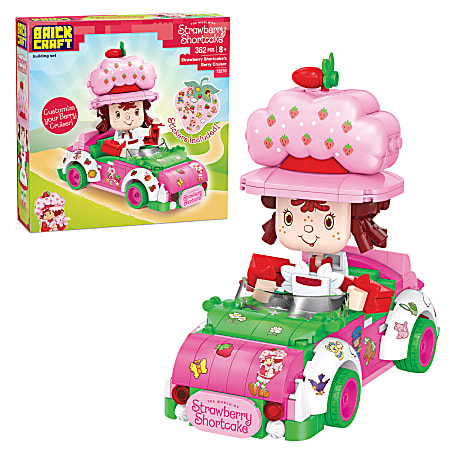 Brickcraft Strawberry Shortcake Berry Cruiser Building Kit, Multicolor, Kit Of 362 Pieces