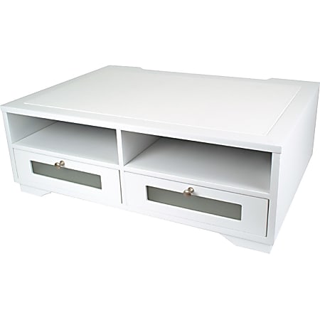 Victor Pure White Collection Printer Stand 8 H x 21 78 W x 15 516