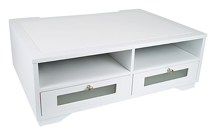 White printer stand with drawers discount