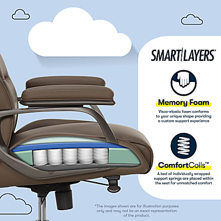 Serta SmartLayers Mosby Ergonomic Vegan Leather High Back