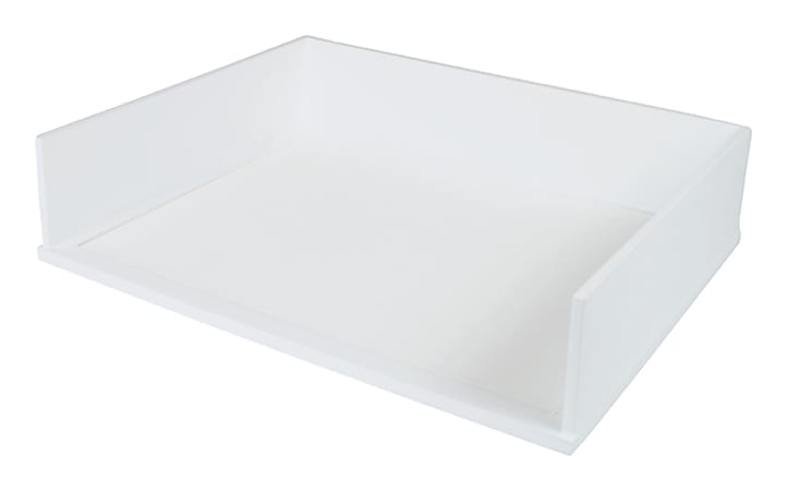 Victor® Stacking Letter Tray, 3 1/5"H x 10 11/16"W x 13 1/4"D, Pure White