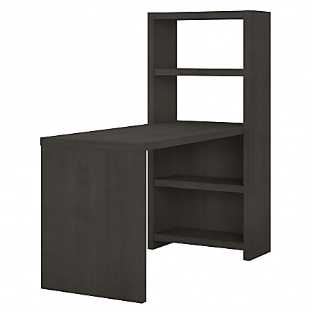 Office by Kathy Ireland® Echo 56"W Bookcase Computer Desk, Charcoal Maple, Standard Delivery