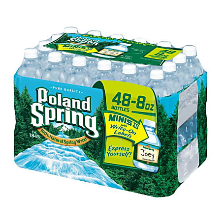Natural Spring Water, 8 Oz., Case Of 48