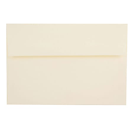 JAM Paper® Booklet Invitation Envelopes, A8, Gummed Seal, Strathmore White, Pack Of 25, 75134