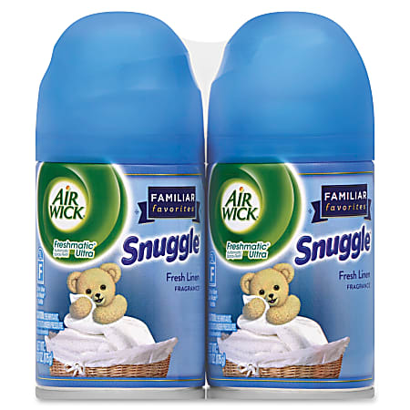 Air Wick Freshmatic Ultra Automatic Spray Refills w/Essential Oils - 6.2 fl oz (0.2 quart) - Fresh Linen - 60 Day - 6 / Carton - Long Lasting