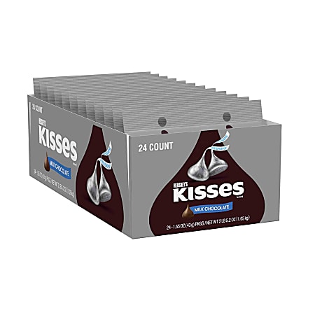 Hershey's® Milk Chocolate Kisses, 155 Oz Bag, Box Of 24 Bags