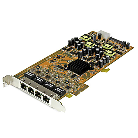 StarTech.com 4 Port Gigabit Power over Ethernet PCIe Network Card