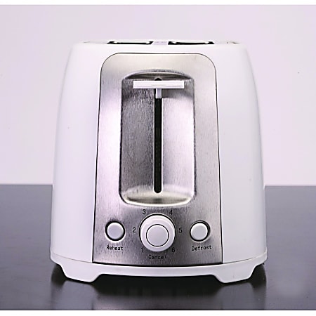 Brentwood 2 Slice Extra Wide Slot Cool Touch Toaster RedStainless Steel -  Office Depot