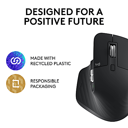  Logitech MX Master 2S Wireless Mouse - Hyper-Fast Scrolling,  Ergonomic, Rechargeable, Control 3 Computers, Graphite : Electronics