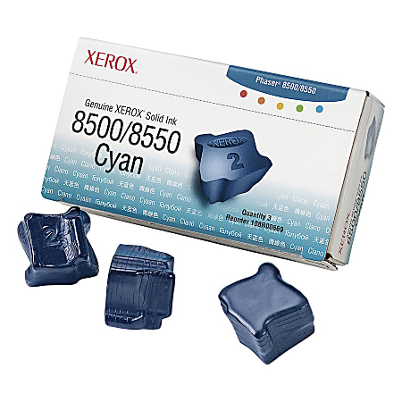 Xerox® 8500 Phaser Cyan Solid Ink, Pack Of 3, 108R00669