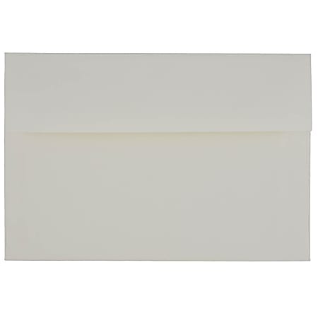 JAM Paper® Booklet Invitation Envelopes, A8, Gummed Seal, Strathmore Bright White, Pack Of 25