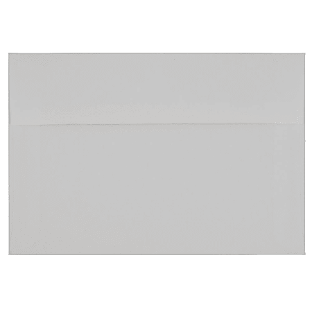 JAM Paper® Booklet Invitation Envelopes, A9, Gummed Seal, Strathmore Bright White, Pack Of 25