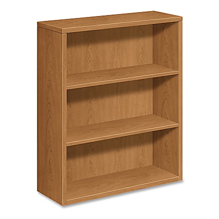 HON® 10500 43"H 3-Shelf Bookcase With Fixed Shelves, Harvest Cherry