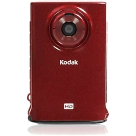 Kodak Mini HD Zm2 Digital Camcorder - 1.8" LCD - CMOS - HD - Red