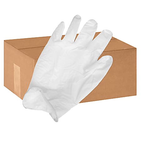 Ansell Health Powder-free Latex Exam Gloves - Large Size - Latex, Natural Rubber - White - Textured, Powder-free, Comfortable, Acid Resistant, Alcohol Resistant, Ambidextrous, Disposable, Rolled Cuff, Beaded Cuff, Flexible, Chemical Resistant