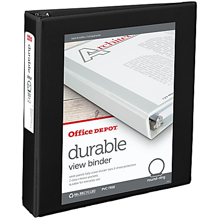 Office Depot® Brand Durable View 3-Ring Binder, 1