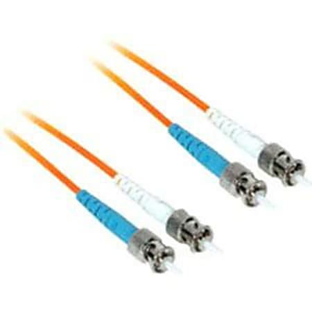 C2G 2m ST-ST 50/125 OM2 Duplex Multimode Fiber Optic Cable - Low Smoke Zero Halogen LSZH - Orange - Patch cable - ST multi-mode (M) to ST multi-mode (M) - 2 m - fiber optic - duplex - 50 / 125 micron - OM2 - orange