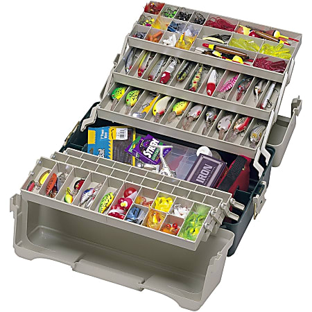 Tackle Box with 4 Plano Trays - 14.875 x 17.188