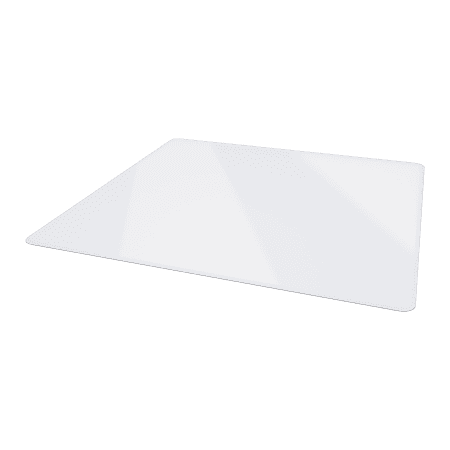 Deflecto Premium Glass Chairmat With Beveled Edge, For All Pile Carpets, 36"W x 46"D