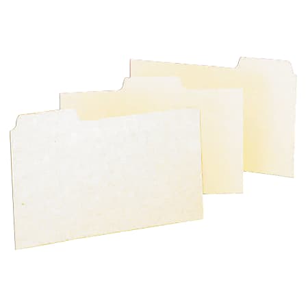 Oxford® Blank Manila Guides, 1/3 Cut, 4" x 6", Box Of 100