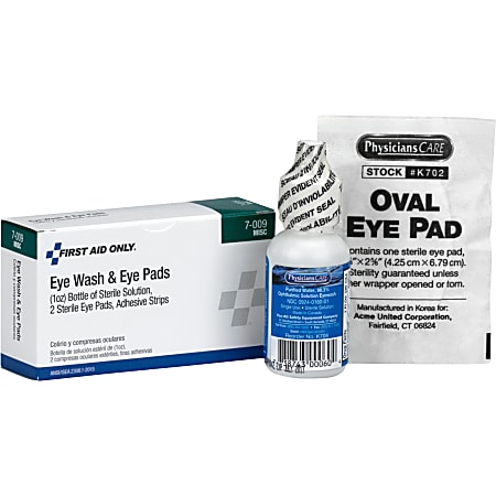 First Aid Only™ 5-Piece Eye Wash Set
