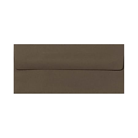 LUX #10 Envelopes, Peel & Press Closure, Chocolate Brown, Pack Of 1,000