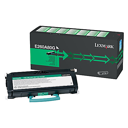 Lexmark™ E260A80G Remanufactured Black Toner Cartridge