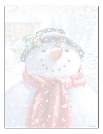 Great Papers! Snowman Face Letterhead, 80 Ct