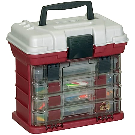 Plano Molding 1354 StowAway Rack System, 10" x 7 1/4" x 11", Metallic Red/Silver