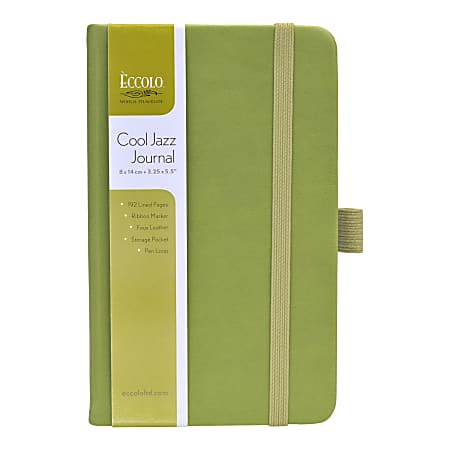 Eccolo™ Cool Jazz Journal, 3 1/2" x 5", Lined, 192 Pages, Assorted Colors