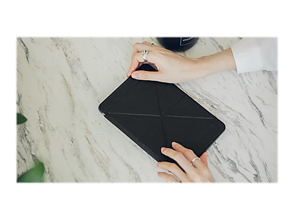 Moshi VersaCover - Screen cover for tablet - microfiber - metro black - for Apple iPad mini 5 (5th generation)