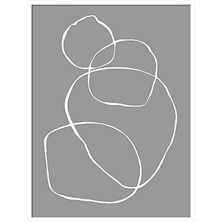 Amanti Art Going in Circles Light Gray by