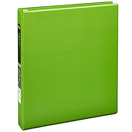 Office Depot® Heavy-Duty 3-Ring Binder, 1" D-Rings, Army Green