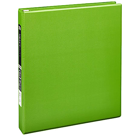  3 Inch Binder 3 Ring Binders Green, Slant D-Ring 3” Clear View  Cover with 2 Inside Pockets, Heavy Duty Colored School Supplies Office and  Home Binders – by Enday : Office Products