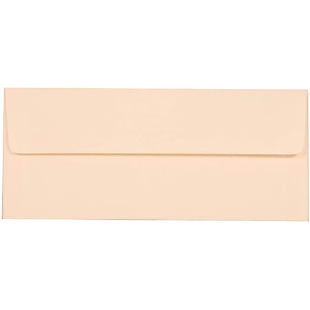 JAM Paper® Strathmore Booklet Envelopes, #10, Gummed Seal, Natural White, Pack Of 25