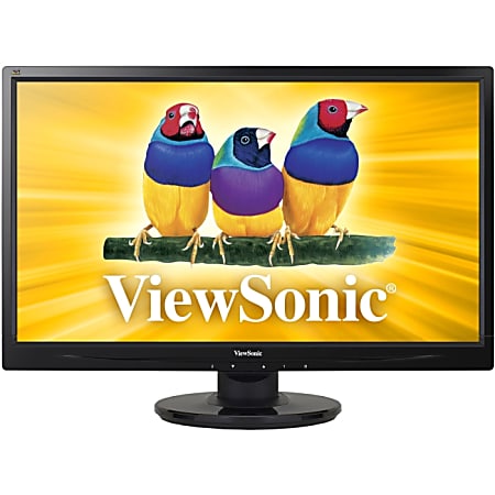 ViewSonic® VA2246m-LED 22" Widescreen LED-Backlit Monitor, Black