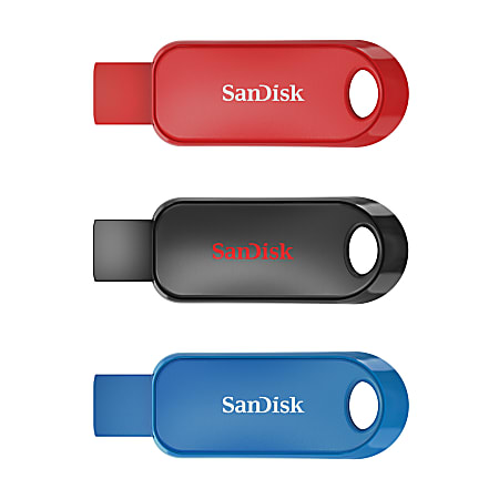 SanDisk® Cruzer Snap USB Flash Drives Pack of