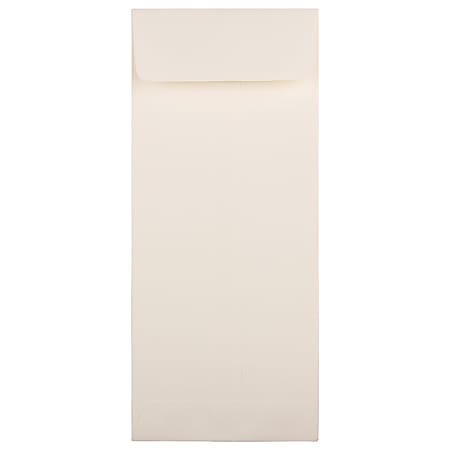 JAM Paper® Policy Envelopes, #11, Gummed Seal, Strathmore Natural White, Pack Of 25
