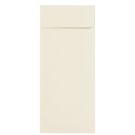JAM Paper® Policy Envelopes, #12, Gummed Seal, Strathmore Natural White, Pack Of 25