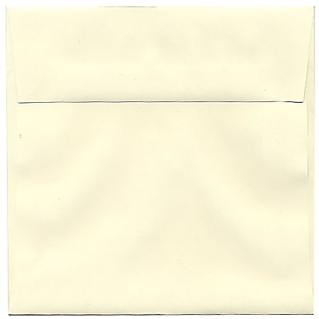 JAM Paper® Strathmore Invitation Envelopes, 6" x 6", Gummed Seal, Natural White, Pack Of 25