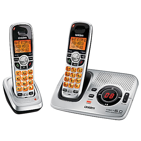 Uniden® DECT1580-2 DECT 6.0 Digital Dual-Handset Cordless Phone With Digital Answering System