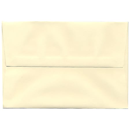 JAM Paper® Booklet Invitation Envelopes, A8, Gummed Seal, Strathmore Ivory, Pack Of 25
